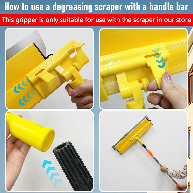 YLTOLOO Drywall Skimming Blade Handle Adapter, Only Compatible with Skimming Blade Tools, 180°Adjustable Blade Handle Bracket Tool - Image 3